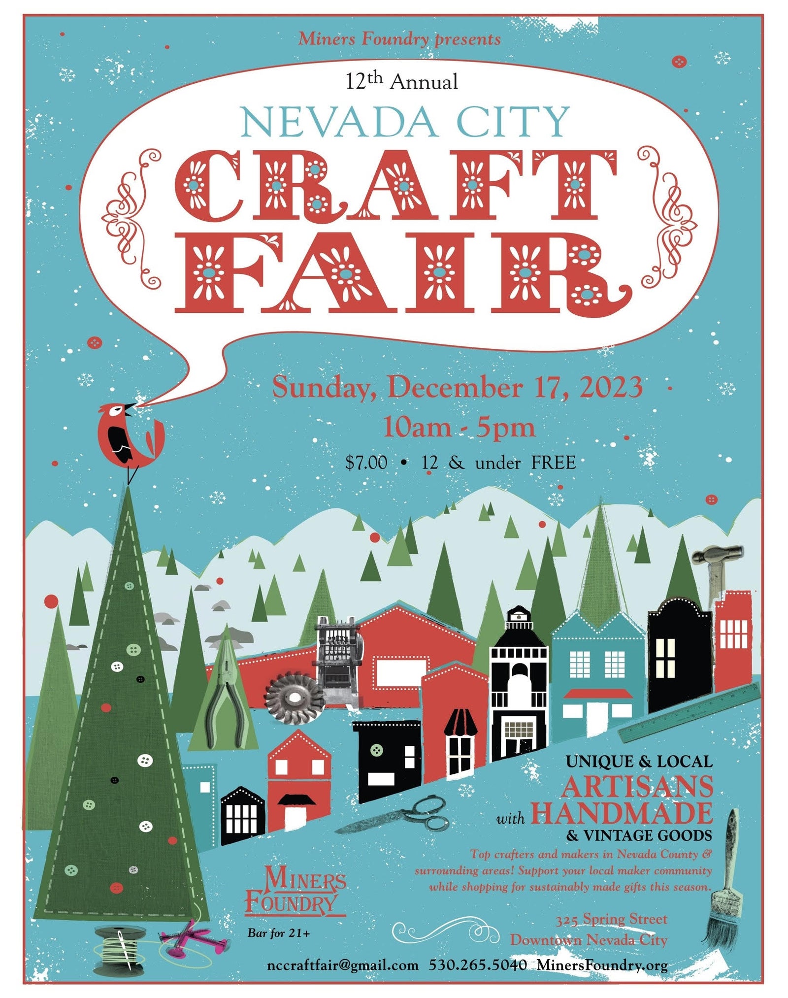 Nevada City Craft: December 17th, 10am-5pm