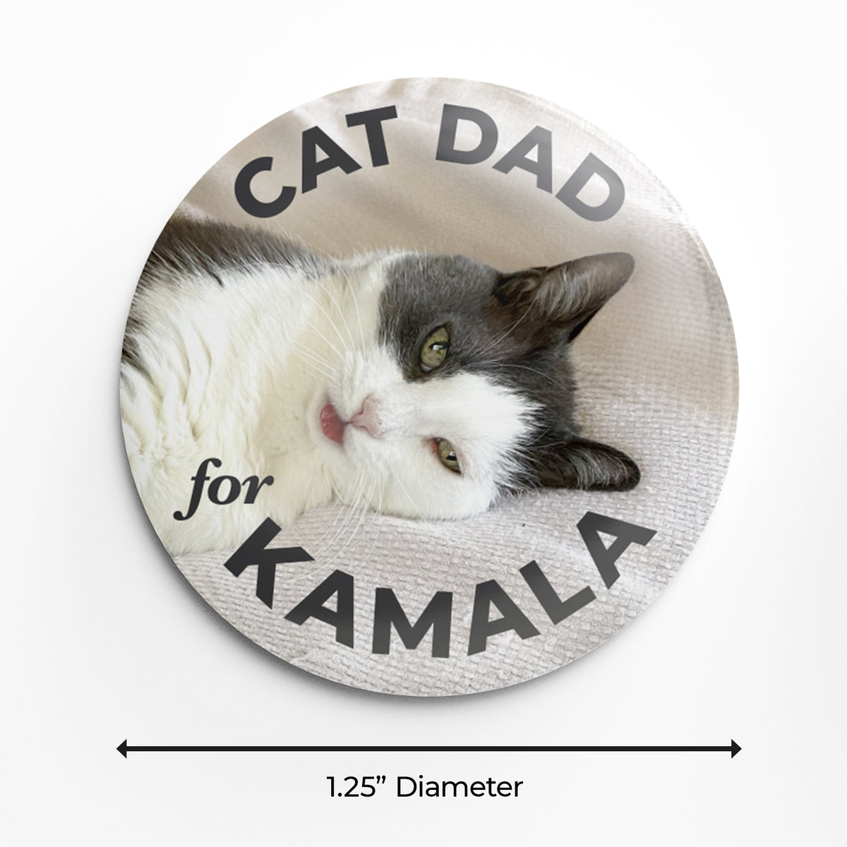 Cat Dad for Kamala - 1.25&quot; Pin