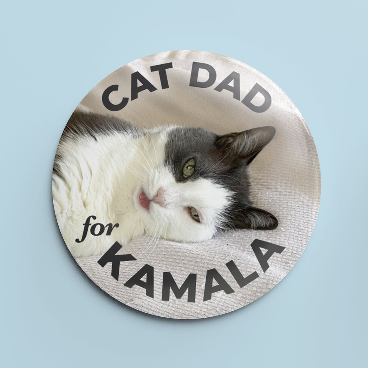 Cat Dad for Kamala - 1.25&quot; Pin