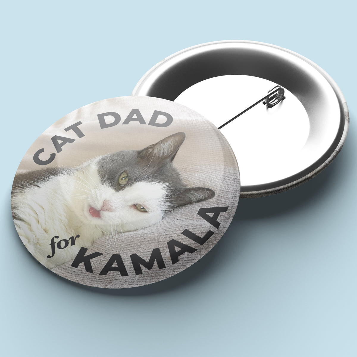 Cat Dad for Kamala - 1.25&quot; Pin