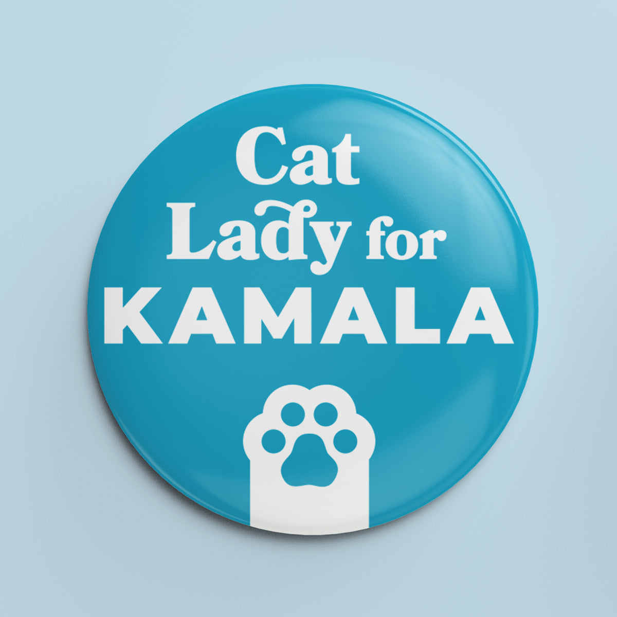 Cat Lady for Kamala - 1.25&quot; Pin