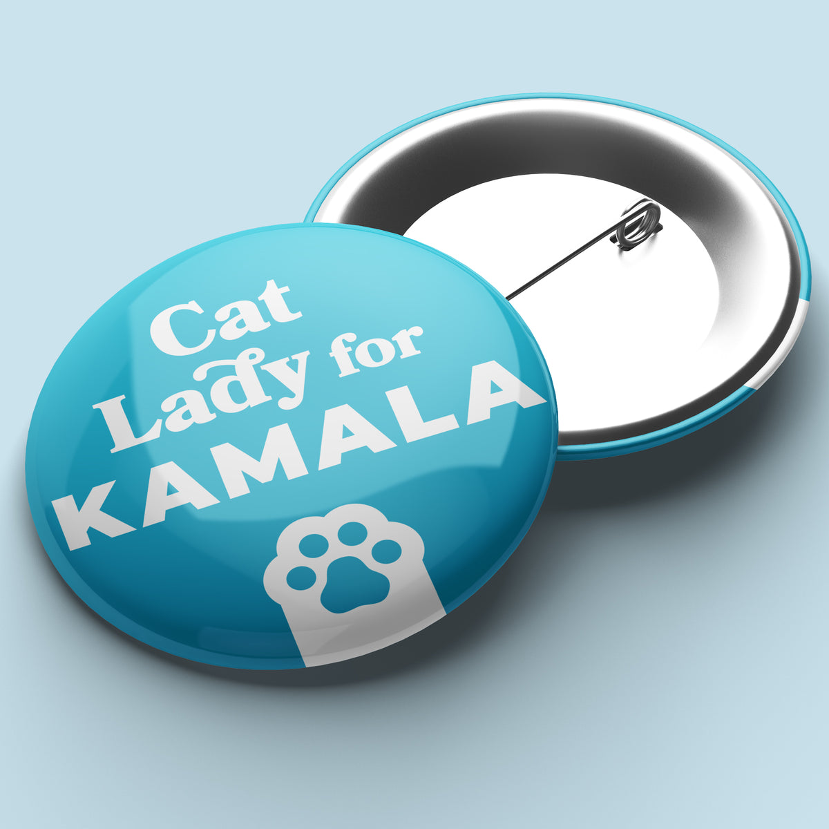 Cat Lady for Kamala - 1.25&quot; Pin