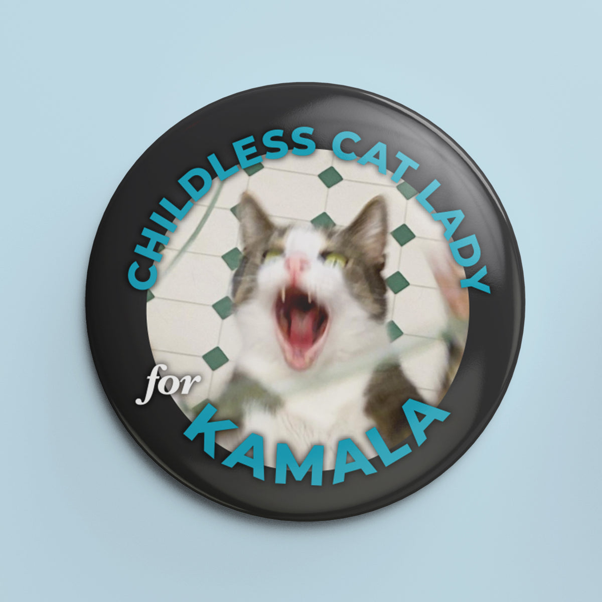 Childless Cat Lady for Kamala - 1.25&quot; Pin