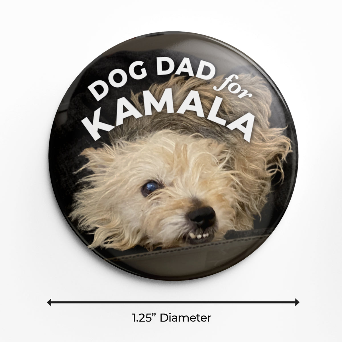 Dog Dad for Kamala - 1.25&quot; Pin