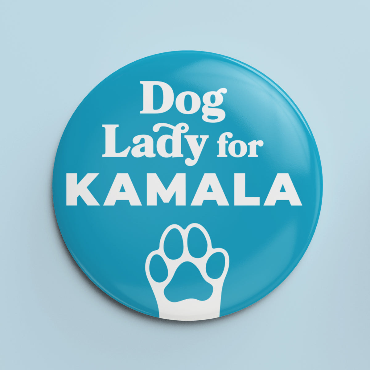 Dog Lady for Kamala - 1.25&quot; Pin