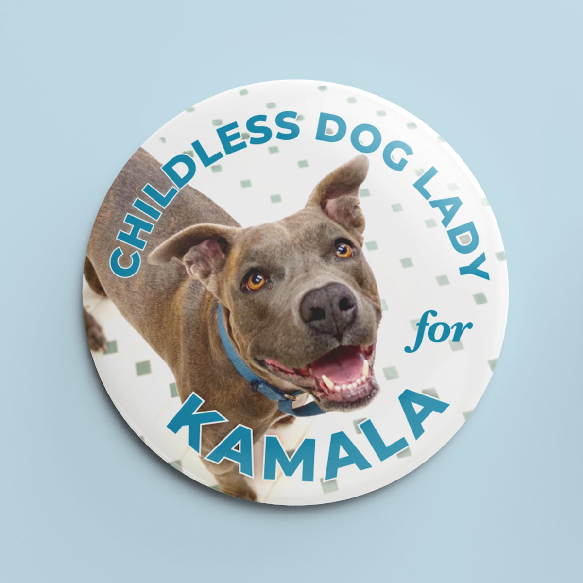 Childless Dog Lady for Kamala - 1.25&quot; Pin