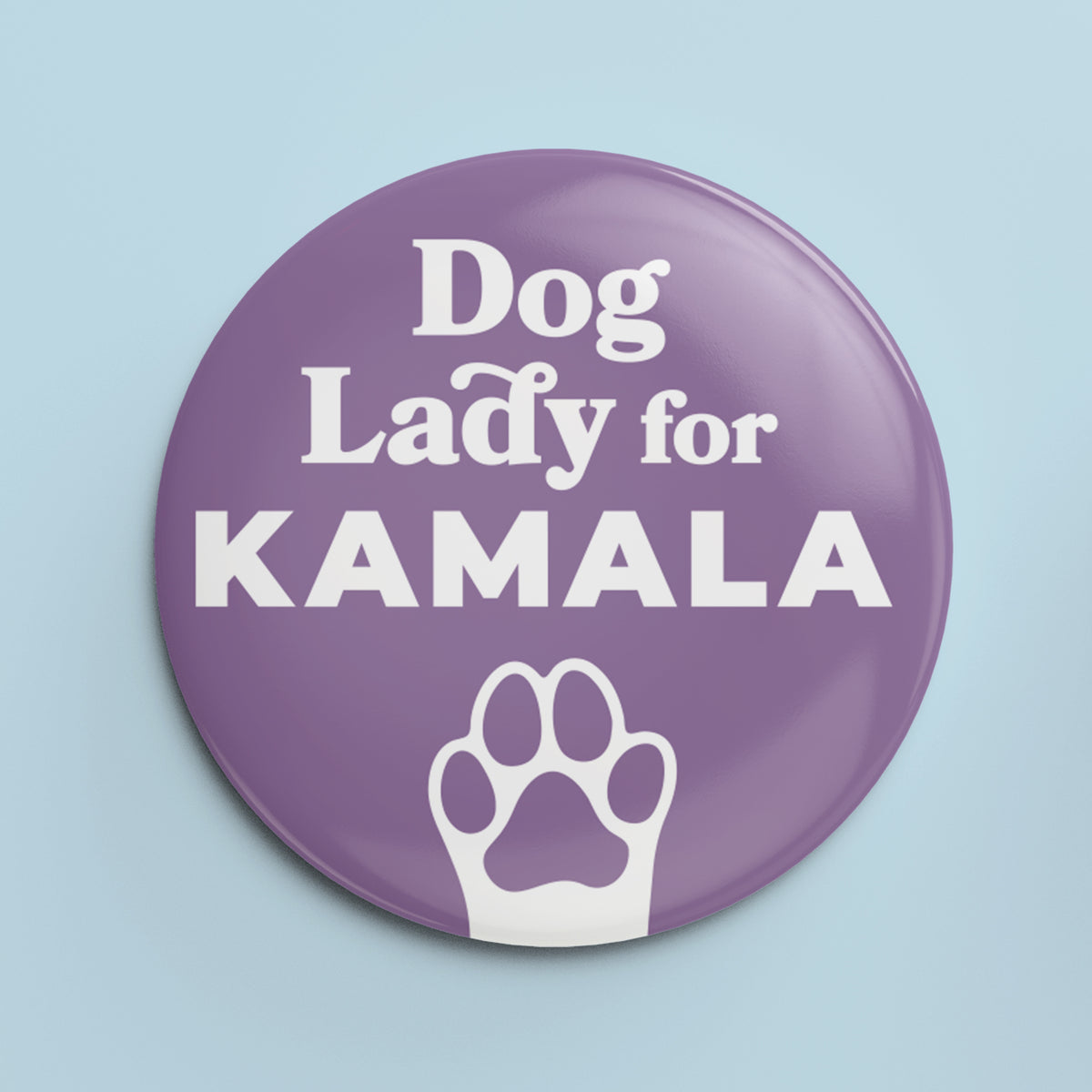 Dog Lady for Kamala - 1.25&quot; Pin