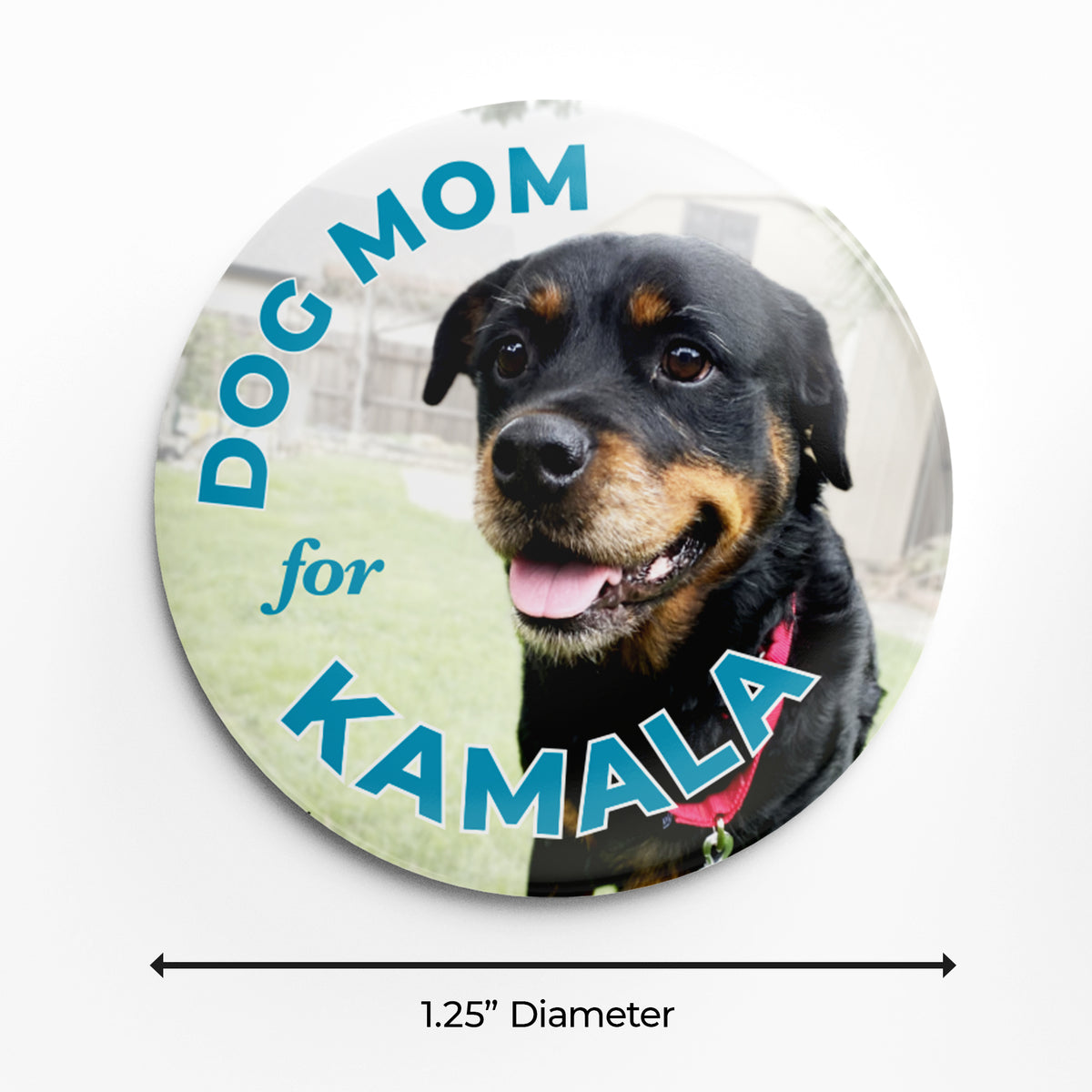 Dog Mom for Kamala - 1.25&quot; Pin