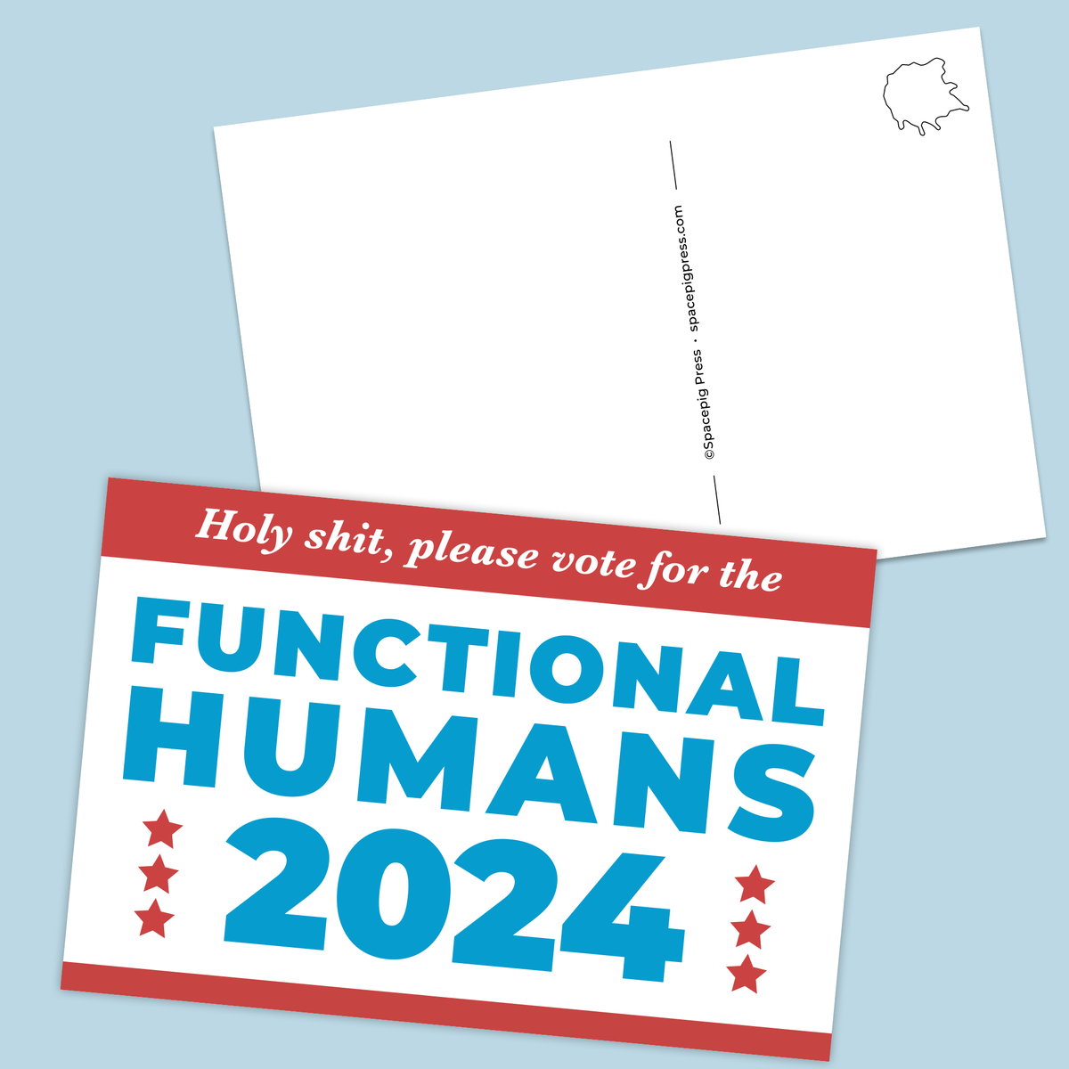 Functional Humans 2024 - Set of 10 Voter Postcards