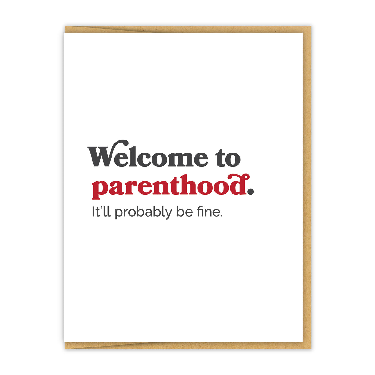 Welcome to parenthood