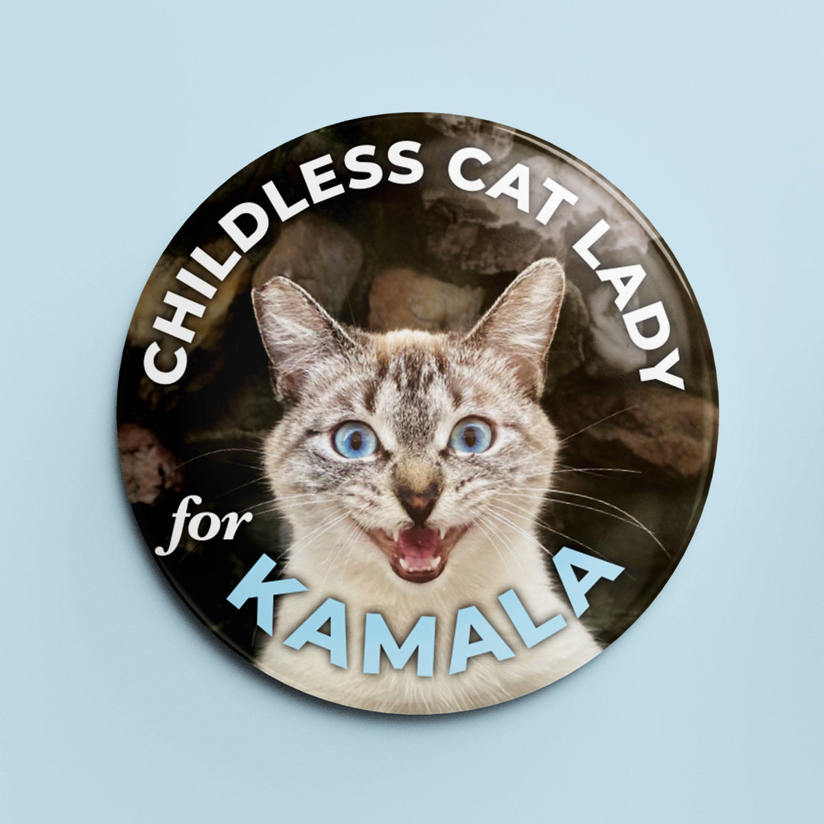 Childless Cat Lady for Kamala - 1.25&quot; Pin