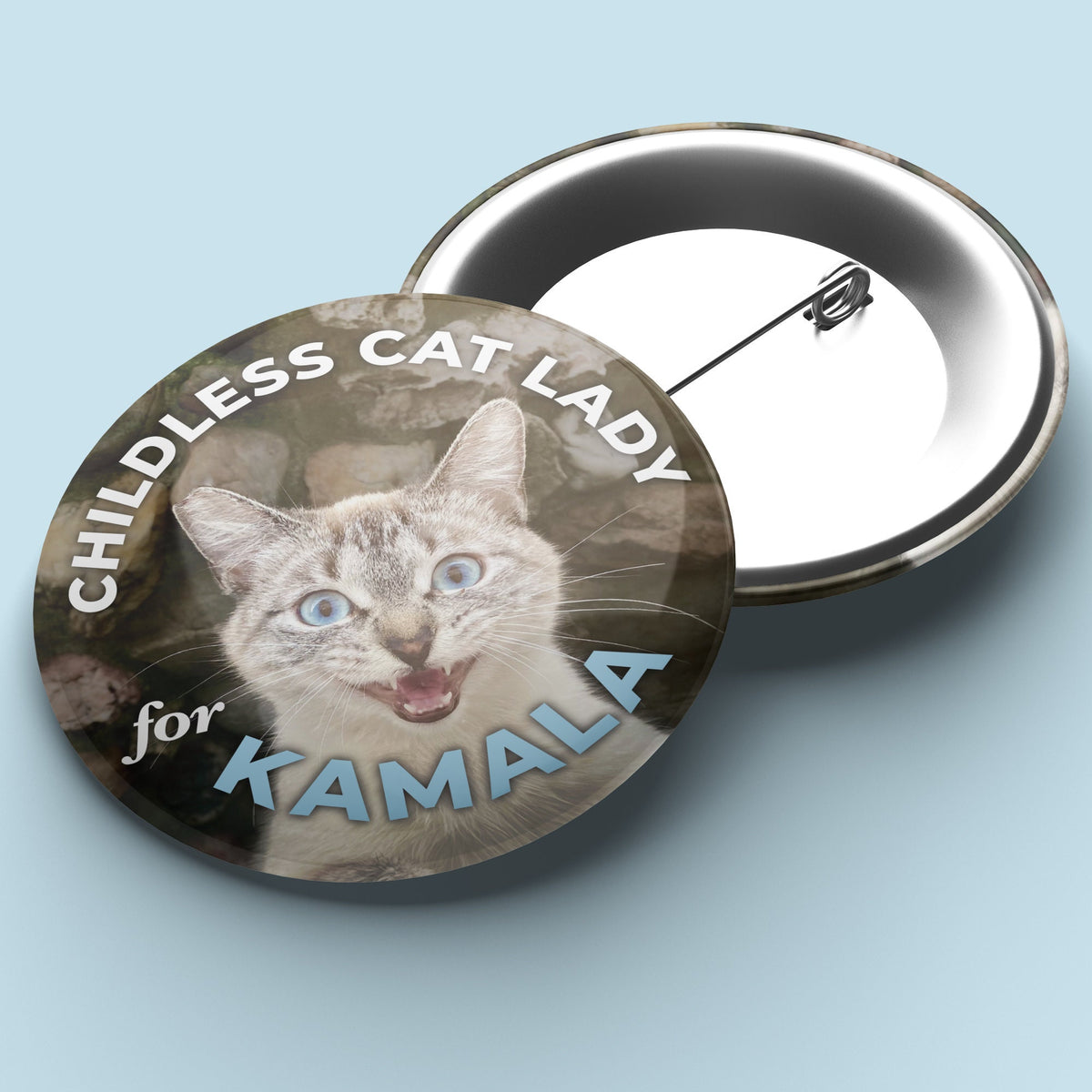 Childless Cat Lady for Kamala - 1.25&quot; Pin