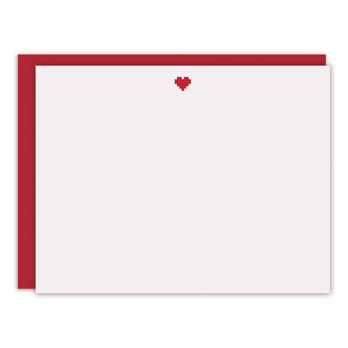 Pixel Heart Stationery Set