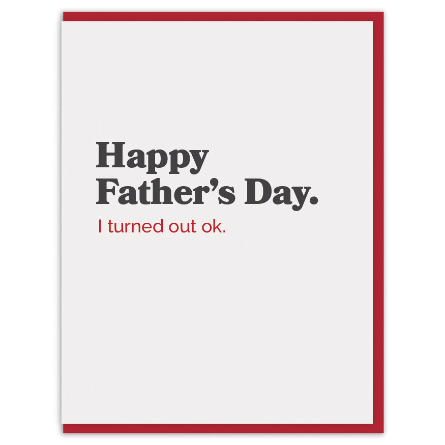 Lucky Mum Father's Day Card - Father's Day Card - Funny Card