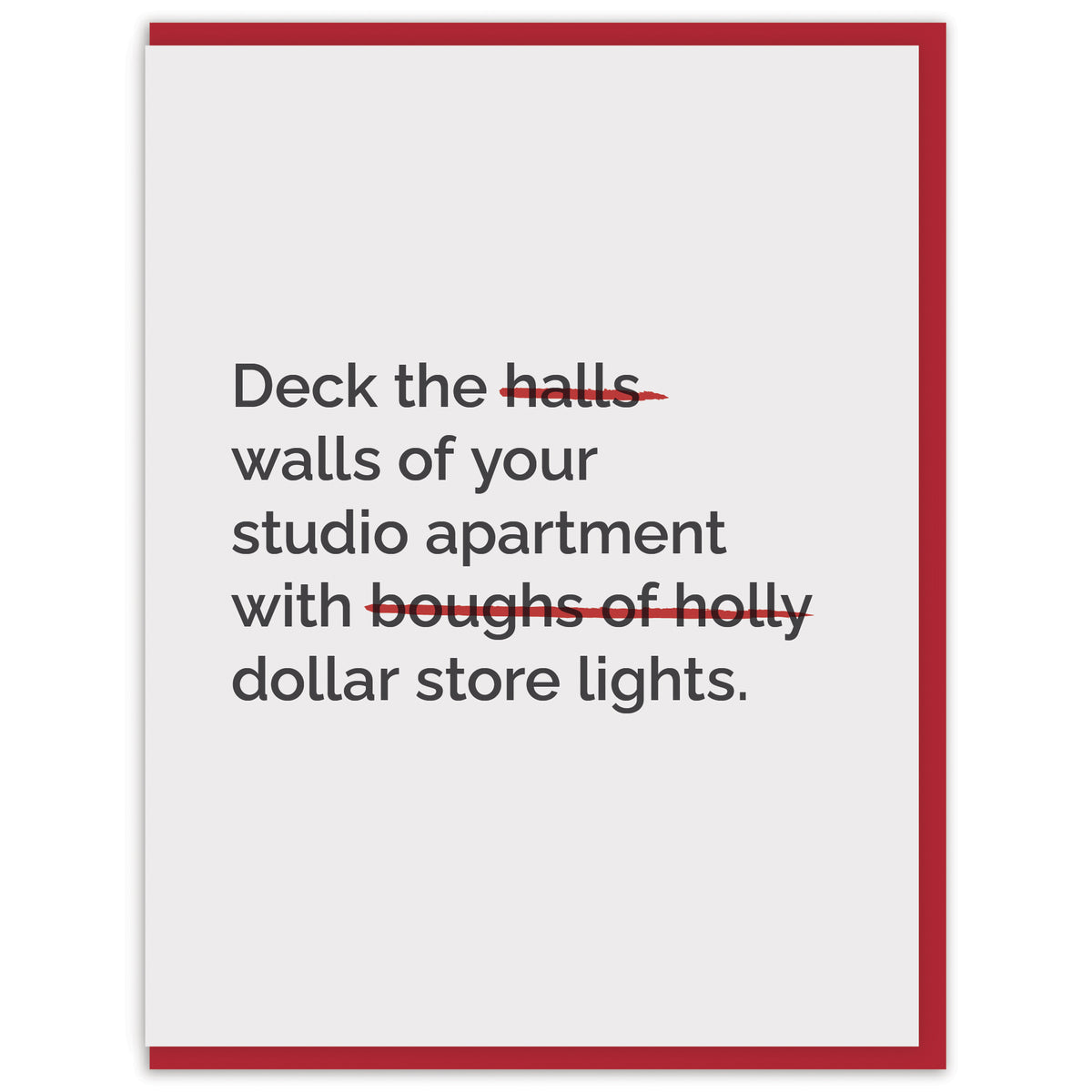 Deck the walls of your studio apartment with dollar store lights.