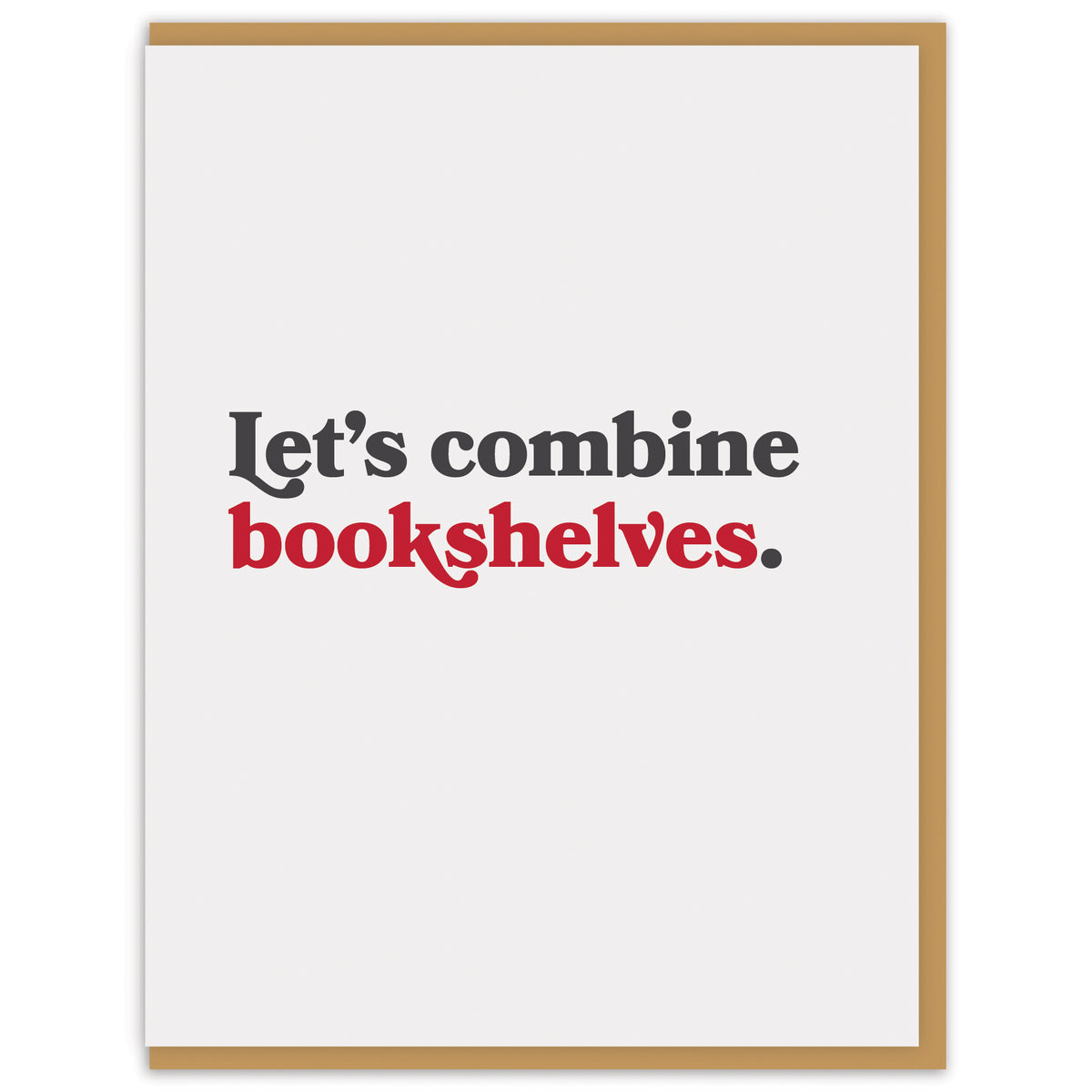 Let&#39;s combine bookshelves